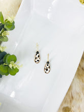 Load image into Gallery viewer, Hair On Spotted Leopard Pendant Hoop Earrings - E19-2713