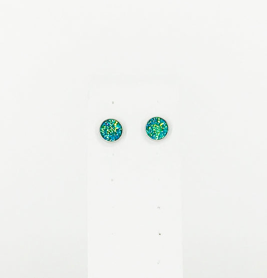 Round Druzy Stud Earrings - E19-2742