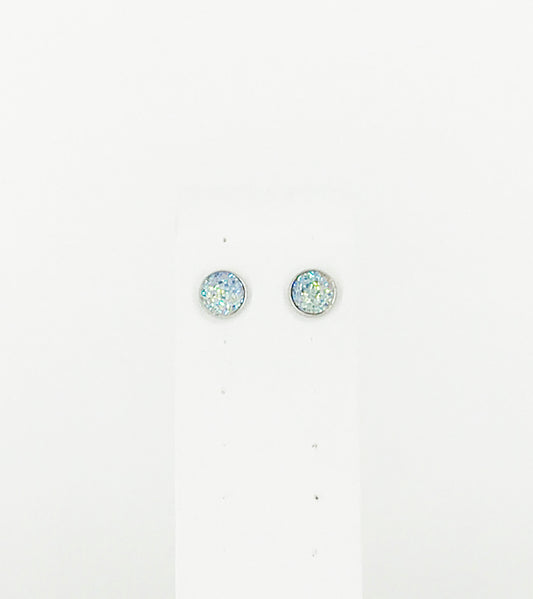 Round Druzy Stud Earrings - E19-2750