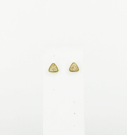 Triangle Druzy Stud Earrings - E19-2763