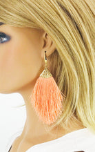 Load image into Gallery viewer, Large Tassel Pendant Earring - E19-2765