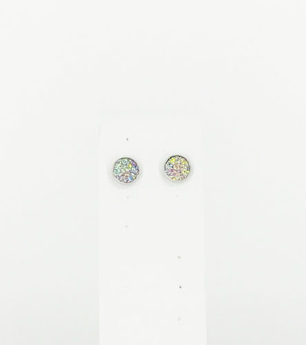 Round Druzy Stud Earrings - E19-2766