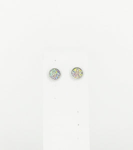 Round Druzy Stud Earrings - E19-2766