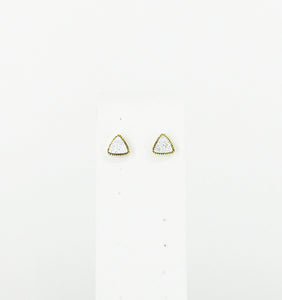 Triangle Druzy Stud Earrings - E19-2773