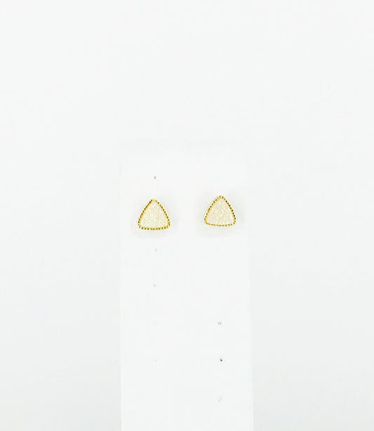 Triangle Druzy Stud Earrings - E19-2777