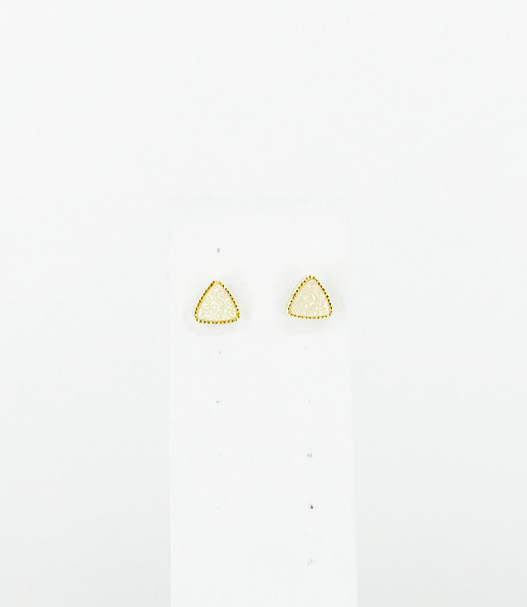Triangle Druzy Stud Earrings - E19-2777