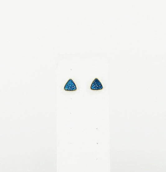 Triangle Druzy Stud Earrings - E19-2778