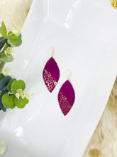 Load image into Gallery viewer, Violet Sheepskin Leather Earrings - E19-2782