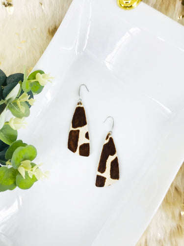 Exotic Hair On Leather Earrings - E19-2808