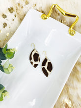 Load image into Gallery viewer, Hair On Giraffe Leather Earrings - E19-2819