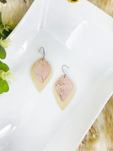 Load image into Gallery viewer, Rose Gold and Gold Faux Leather Earrings - E19-2842