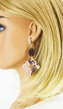 Load image into Gallery viewer, Pink Snake Faux Leather Earrings - E19-2847