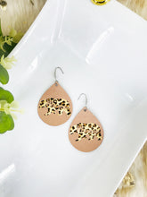 Load image into Gallery viewer, Rose Gold Mama Bear Faux Leather Earrings - E19-2851
