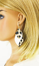 Load image into Gallery viewer, Leopard Faux Leather Layered Earrings - E19-2861
