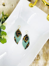 Load image into Gallery viewer, Leopard Faux Leather Layered Earring s- E19-2864