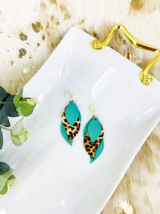 Layered Genuine Leather Earrings - E19-2893