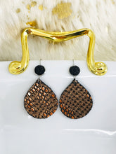 Load image into Gallery viewer, Druzy Agate and Genuine Leather Earrings - E19-2911