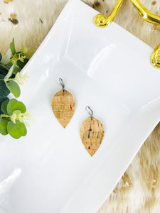 Rainbow Striped Cork Earrings - E19-2938