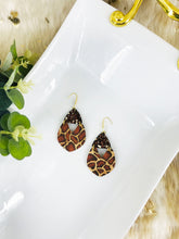 Load image into Gallery viewer, Giraffe Cork and Chunky Glitter Earrings - E19-2992
