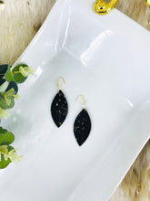 Load image into Gallery viewer, Black and Gold Cork Earrings - E19-2995