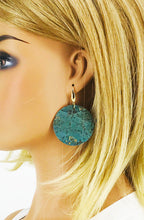 Load image into Gallery viewer, Turquoise Portuguese Cork Earrings - E19-3007