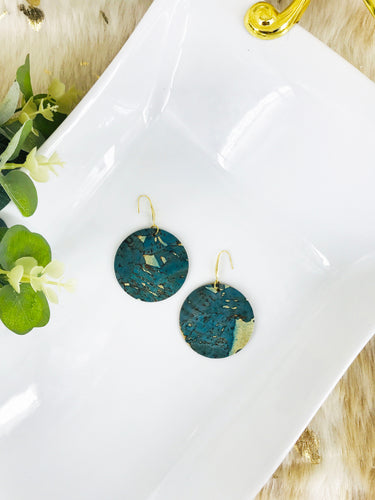 Turquoise Portuguese Cork Earrings - E19-3007