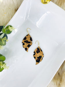 Chocolate Leopard Cork Earrings - E19-3017