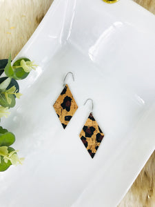 Leopard Cork Earrings - E19-3018