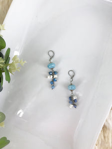 Glass Bead Dangle Earrings - E19-302