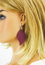 Load image into Gallery viewer, Purple Portuguese Cork Earrings - E19-3034