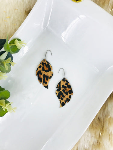 Leopard Cork Earrings - E19-3038