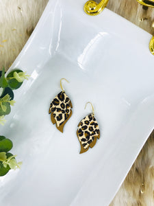 Cheetah and Faux Leather Earrings - E19-3040