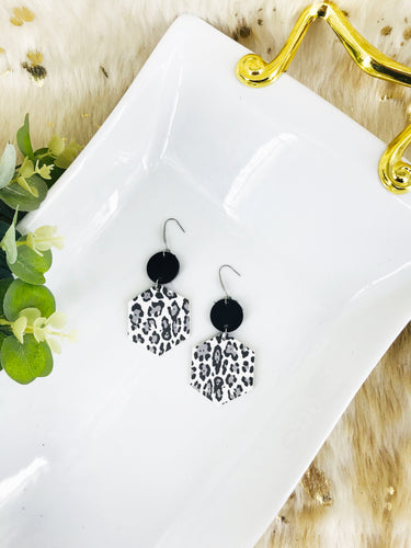 Leopard Faux Leather Earrings - E19-3054