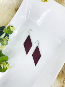 Portuguese Purple Cork Earrings - E19-3055