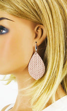 Load image into Gallery viewer, Rose Gold Faux Leather Earrings - E19-3060