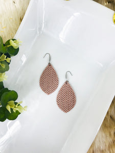 Rose Gold Faux Leather Earrings - E19-3060