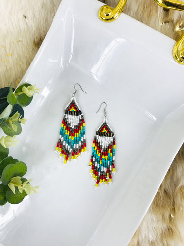 Bohemian Beaded Fringe Earrings - E19-3085