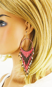 Bohemian Long Beaded Tassel Earrings - E19-3107
