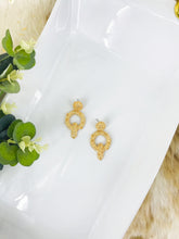 Load image into Gallery viewer, Large Metal Geometric Dangle Stud Earrings - E19-3118