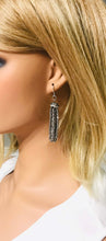 Load image into Gallery viewer, Silver Boho Style Glass Bead Tassel Earrings - E19-311