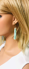 Load image into Gallery viewer, Mint Green Boho Style Glass Bead Tassel Earrings - E19-320