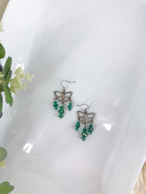 Load image into Gallery viewer, Butterfly Glass Bead Chandalier Earrings - E19-326