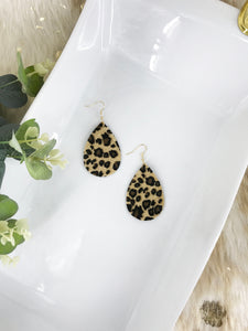 Leopard Faux Leather Earrings - E19-3329