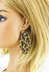 Mini Cheetah Leather Earrings - E19-3343