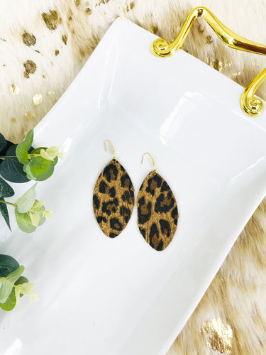 Mini Cheetah Suede Leather Earrings - E19-3396