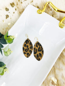 Mini Cheetah Suede Leather Earrings - E19-3396