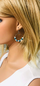 Glass Bead Hoop Earrings - E19-343