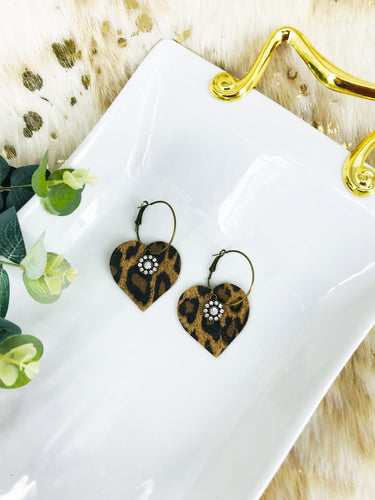 Suede Leather Hoop Earrings - E19-3493