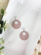 Load image into Gallery viewer, Light Pink Genuine Leather Earrings - E19-363