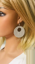 Load image into Gallery viewer, Gray Genuine Leather Earrings - E19-364